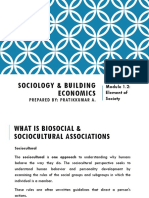 Sociology & Building Economics M 1.2 