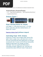 Arduino-Info - ArduinoPower PDF