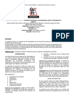 Practica 1. Efecto Del Tamaño de Partícula y de Temperatura Sobre La Velocidad de La Reacción