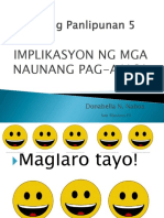 Implikasyon NG Mga Naunang Pag-Aalsa