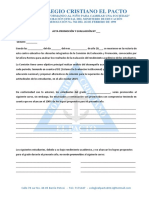 Formato Acta de Promocion y Evaluacion