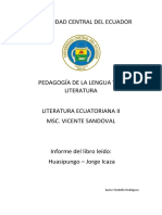 Informe Libro Leido Huasipungo