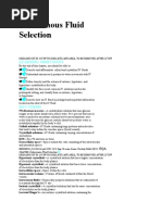 Intravenous Fluid Selection: Learning Objectives