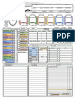 Color Coded Auto Calculating Character Sheet For 5e Dungeons and Dragons