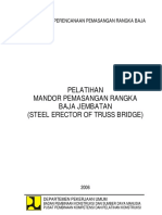 Pelatihan Mandor Pemasangan Rangka Baja Jembatan (Steel Erector of Truss Bridge)