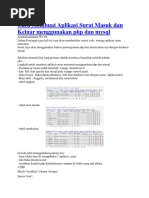 Cara Membuat Aplikasi Surat Masuk Dan Keluar Menggunakan PHP Dan Mysql