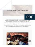 Ifá Tradicional La Práctica Milenaria de La Religión Yoruba Ilé Awo