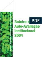 MEC - Roteiro de Auto-Avaliação Institucional Orientações Gerais 2004