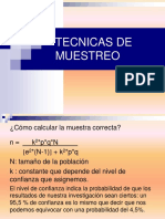 Tecnicas de Muestreo