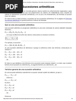 Sucesiones Aritméticas. Matemáticas. Informática. Bartolomé Sintes Marco.