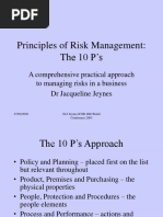 Principles of Risk Management DR J Jeynes