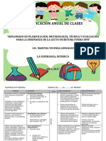 Planificación Anual Prebasica