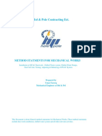 Method Statments For Mechanical Works