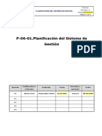 P-06-01.Planificación Del Sistema de Gestión