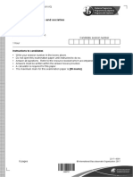 Environmental Systems and Societies Paper 1 Question Booklet SL