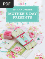 10 Handmade Mothers Day Presents FREE Ebook