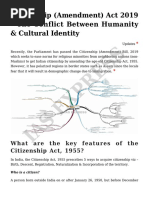 Citizenship Amendment Bill 2019 Upsc Ias PDF