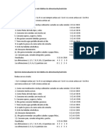 Ejercicio Autoevaluación de Mis Hábitos de Alimentación