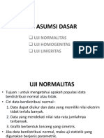 UJI ASUMSI DASAR (Pertemuan 2)