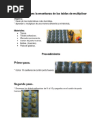 Estrategia para La Enseñanza de Las Tablas de Multiplicar