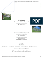 2V Geodesic Dome Calculator Software in Feet and Inches For Calculating Strut Lengths - Geodesic Dome Plans