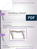 Detailing of Beam