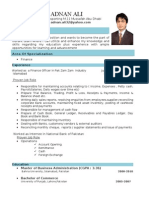 Adnan Ali CV