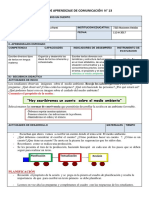 Sesión de de Comunicación Escribimos Un Cuento