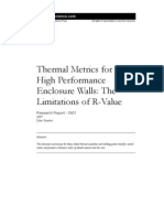 RR 0901 Thermal Metrics High Performance Walls Limitations R Value