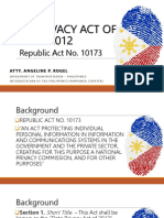 Data Privacy Act of 2012