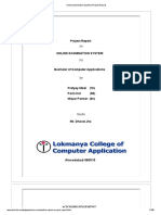 Online Examination System Project Report PDF