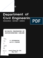 Buckling Properties of Monosymmetric I-Beams