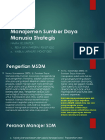 Manajemen Sumber Daya Manusia Strategis