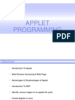 APPLET PROGRAMMING and GRAPHICS