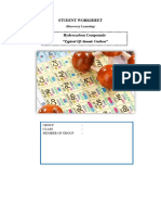 STUDENT WORKSHEET Hydrocarbon