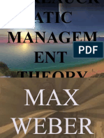 Bureaucratic Management Theory