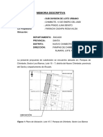 MEMORIA DESCRIPTIVA HabilitacionUrbana