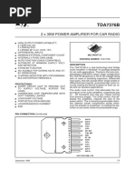 Datasheet Tda 7376b