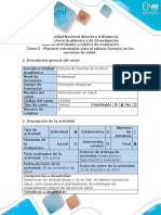 Guía de Actividades y Rubrica de Evaluación - Tarea 5 - Plantear Estrategias para El Talento Humano en Los Servicios de Salud