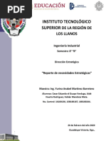 Reporte de Necesidades Estratégicas