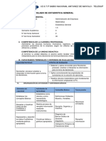 Silabo de Estadistica General