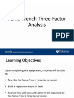 Investments Fama French Three Factor Analysis Slide Deck