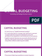 Capital Budgeting Part I