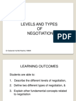 Types of Negotiation