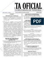 Gaceta Oficial N°41.825: Decreto de Emergencia Energética