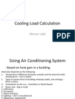 Residential Cooling Load Calculation