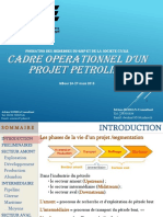 Cadre Opérationnel D'un Projet Pétrolier