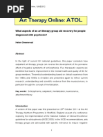 Greenwood. H. 2012. What Aspects of An Art Therapy Group Aid Recovery For People Diagnosed With Psychosis