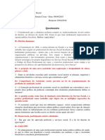 Questionário - Teoria Geral Do Serviço Social