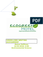 Green Jobs Writing Assignment